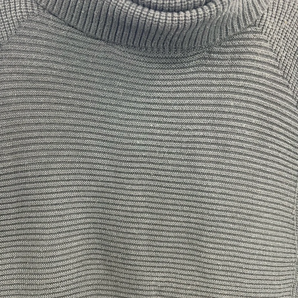 Banana Republic ribbed wool blend cowl neck sleeveless poncho tunic sweater